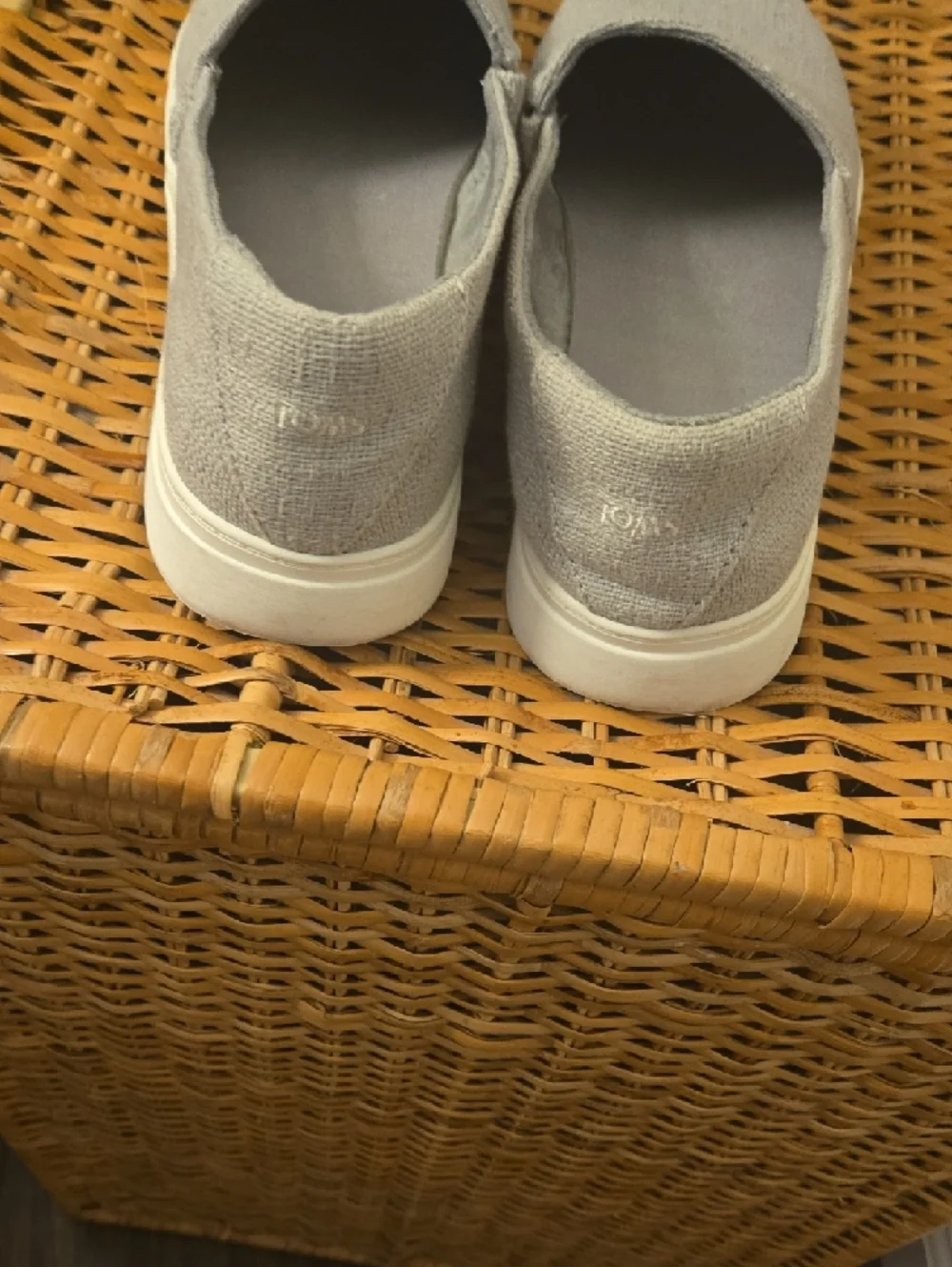 Toms Gray Canvas Slip-On Sneakers - Picture 4 of 5